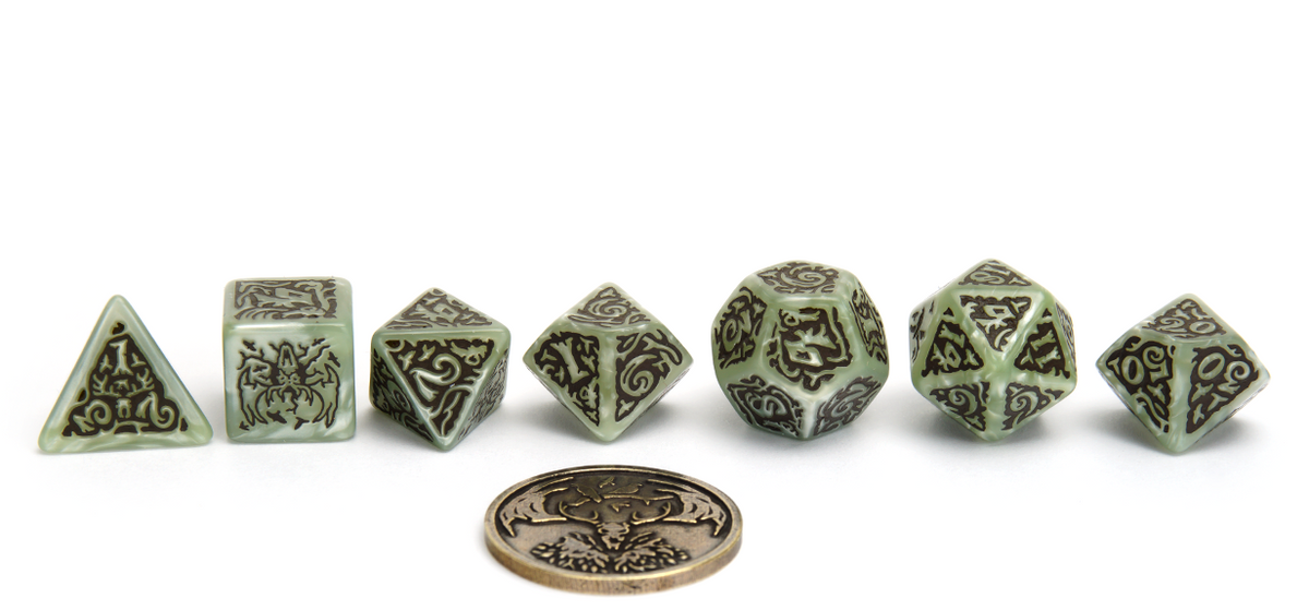 Dé The Witcher Leshen - Q-Workshop - Set De Dés Pour Jeux De Rôle - Neuf