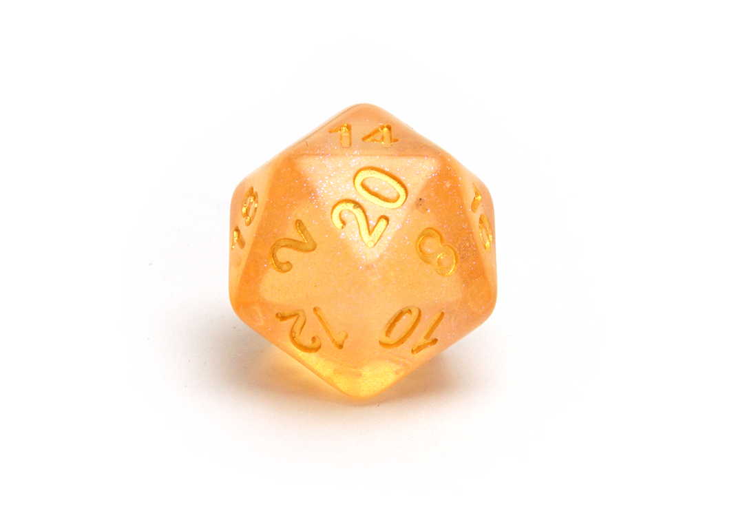 Iridescent Dice | Orange