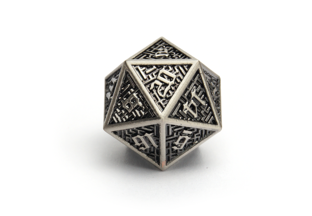 Metal Gothic Maze Dice