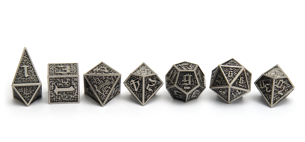 Metal Gothic Maze Dice | Free & Fast Shipping | DiceRoll UK