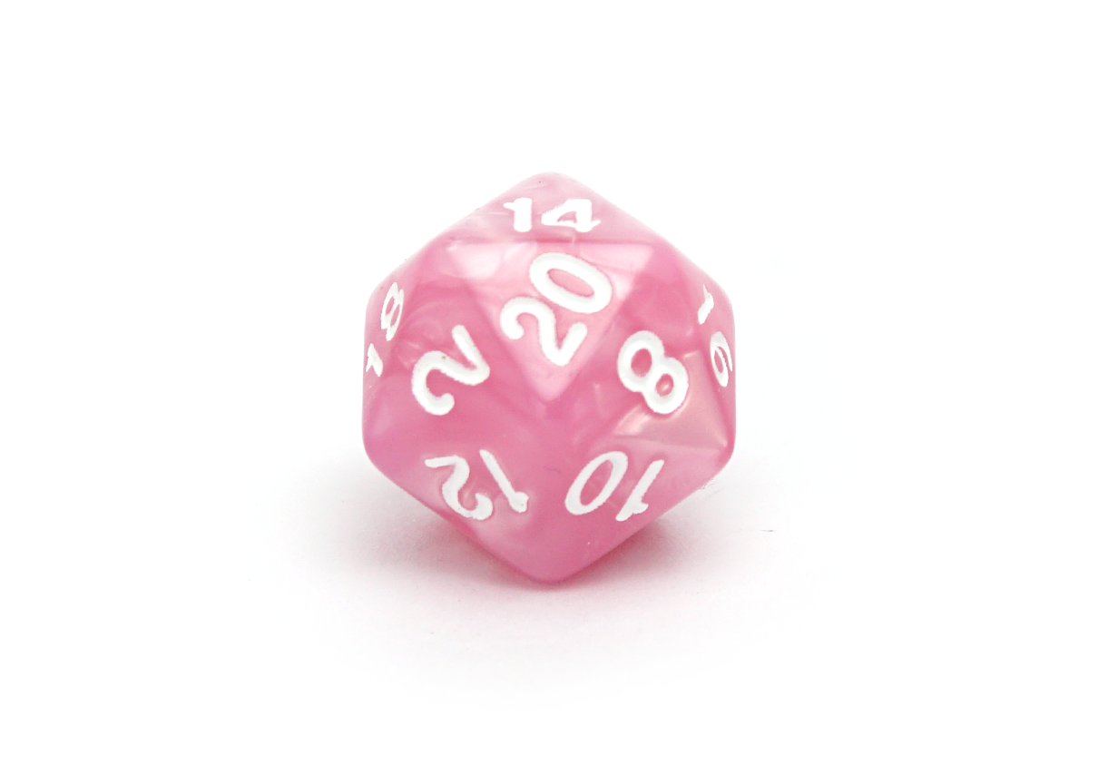 Pearlescent Dice - Pink