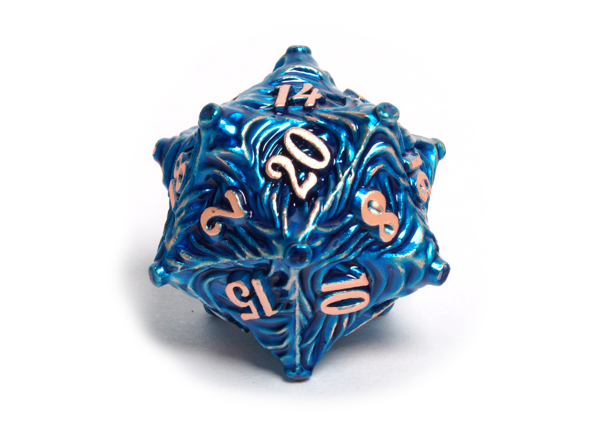 Wormhole Metal Dice | Blue