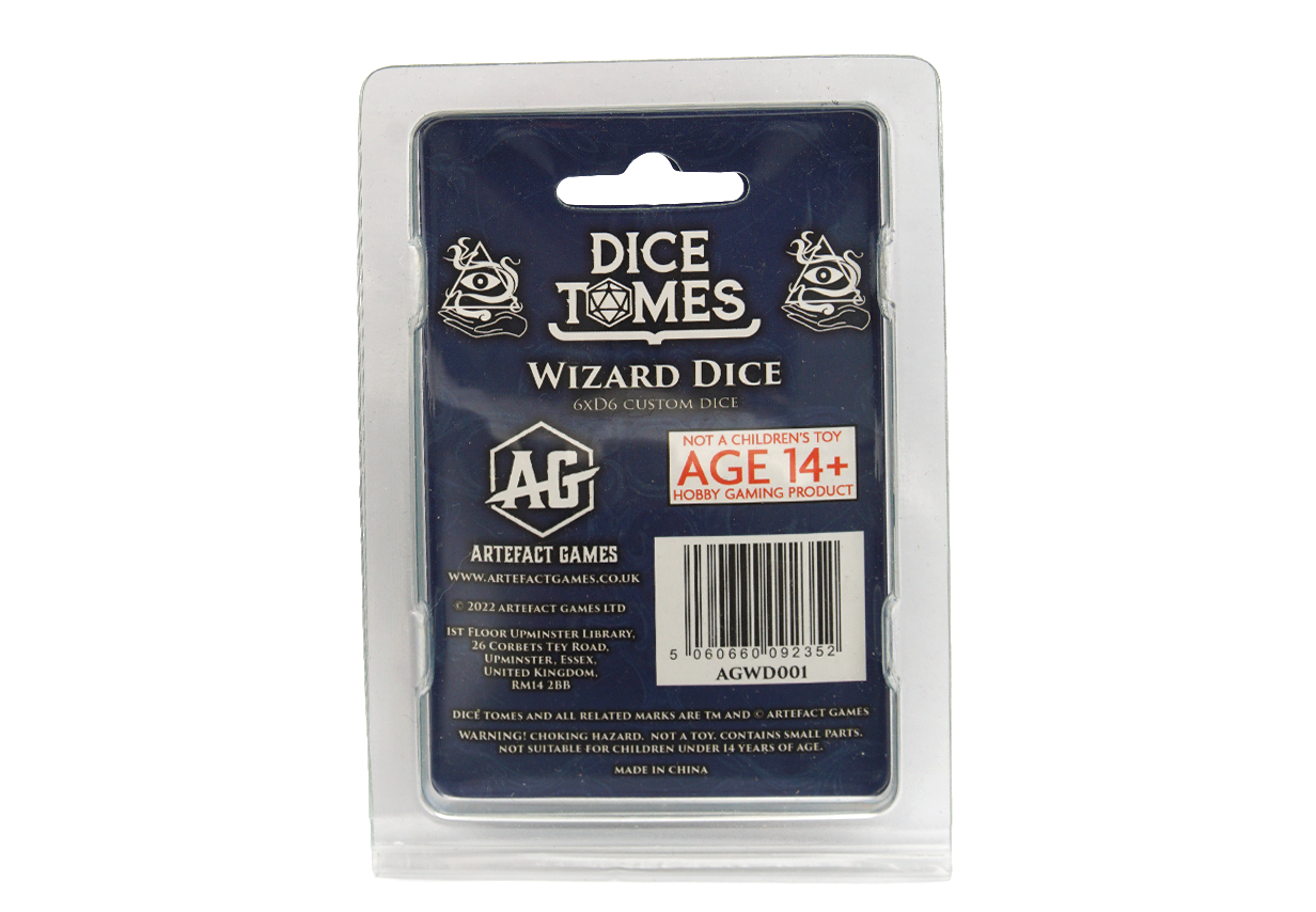 Dice Tomes - Dice Block | 6 x D6 | Wizard