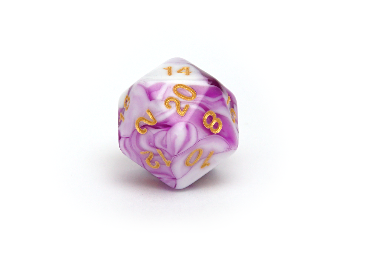 Marble Dice | Blueberry Swirl