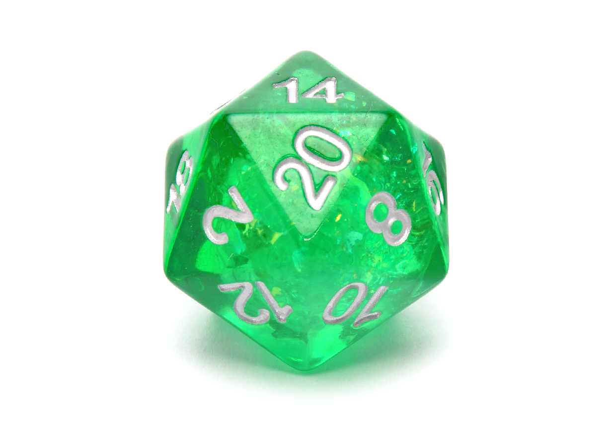 Candy Paper Dice - Green