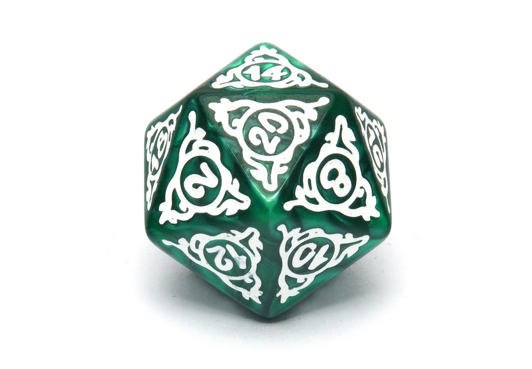 Druid's Grove Dice | White
