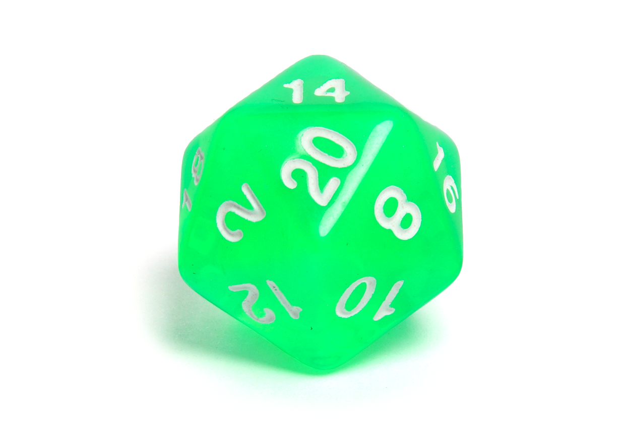 Gem Dice - Vibrant Green