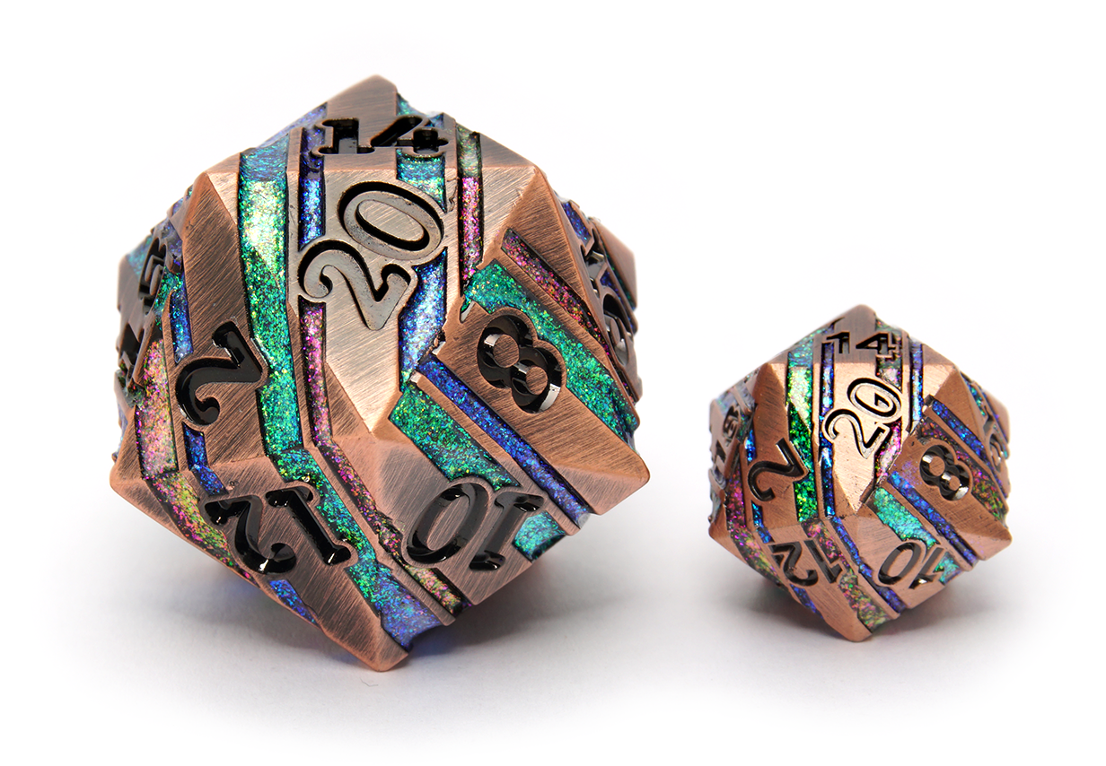 Metal Ore Dice | Giant D20 | Copper