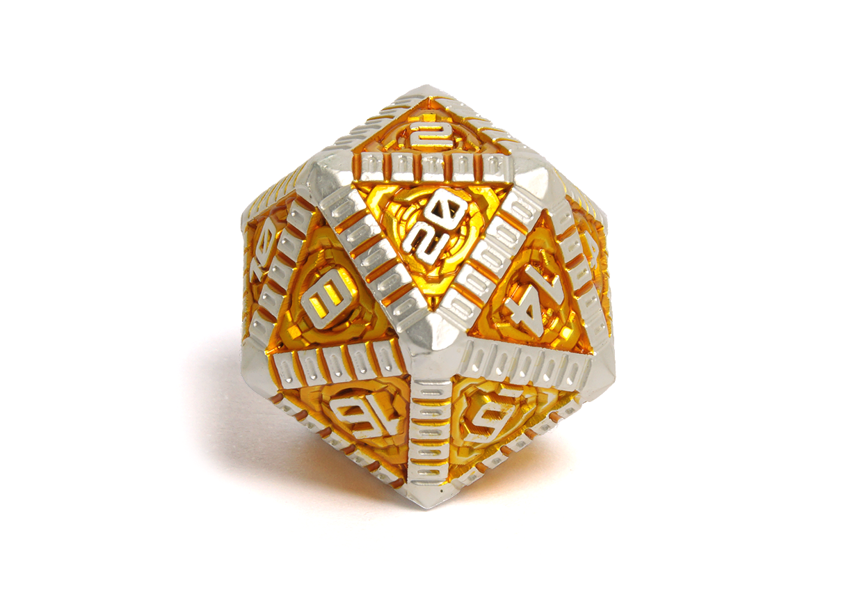 Golden Vault Metal Dice
