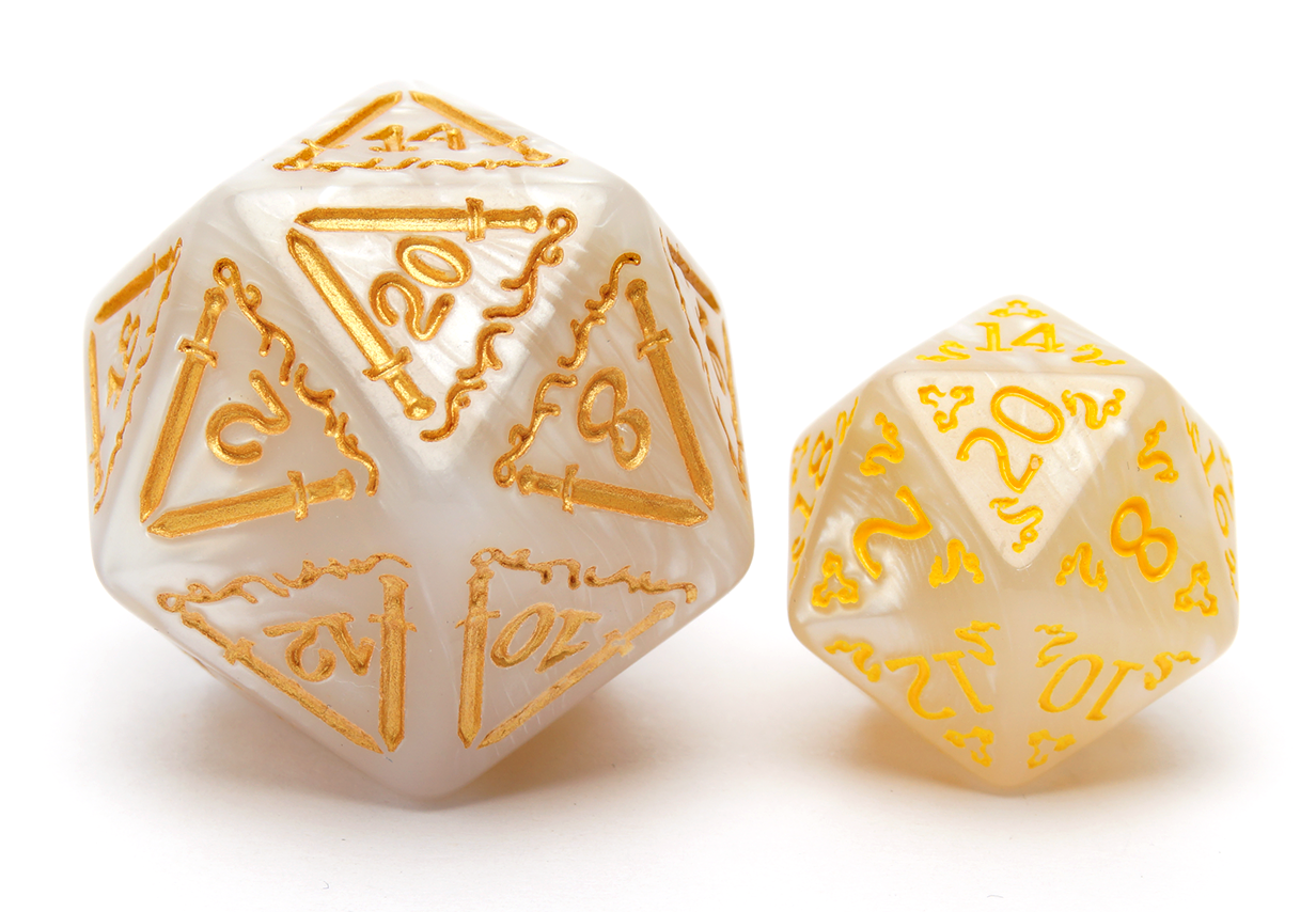 Goliath Giant Dice | Pearl White