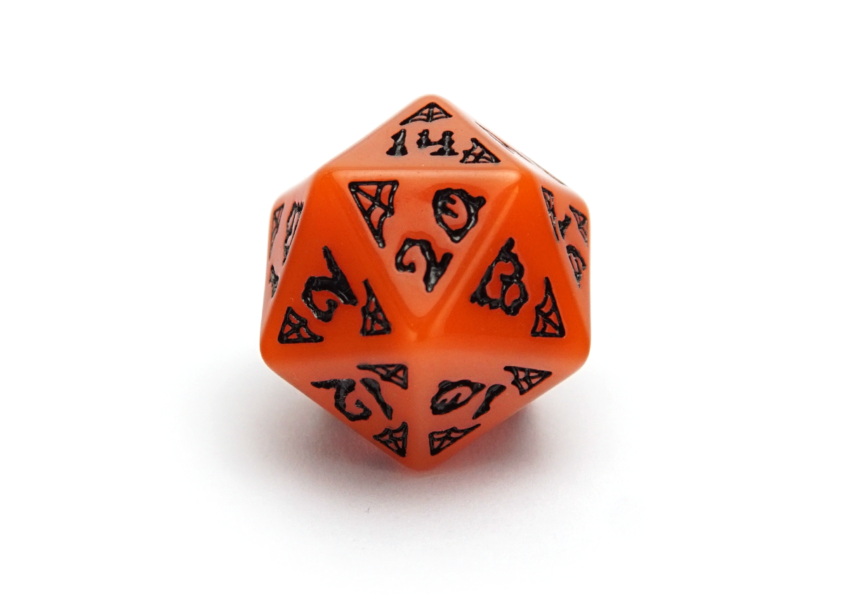 Halloween Orange Dice