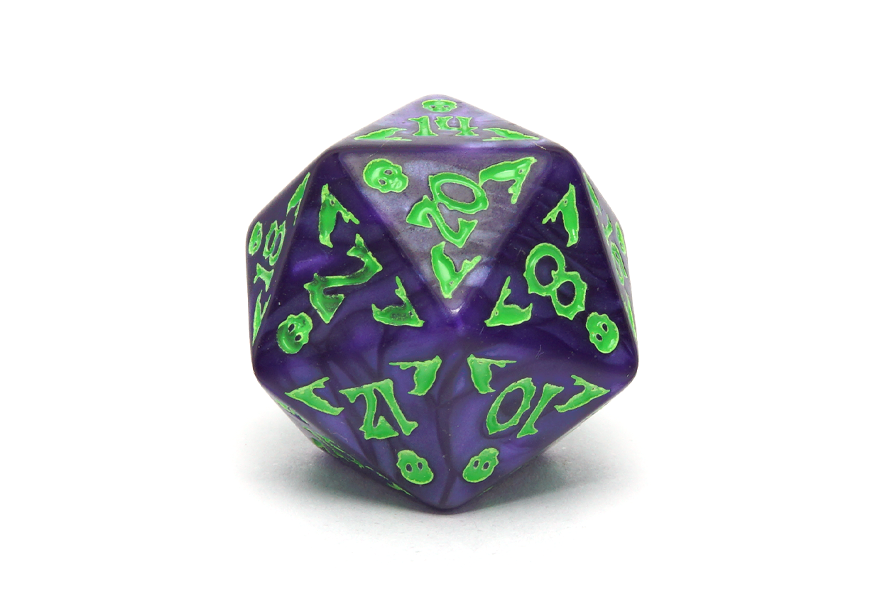 Halloween Spooks & Scares Dice | Purple & Green