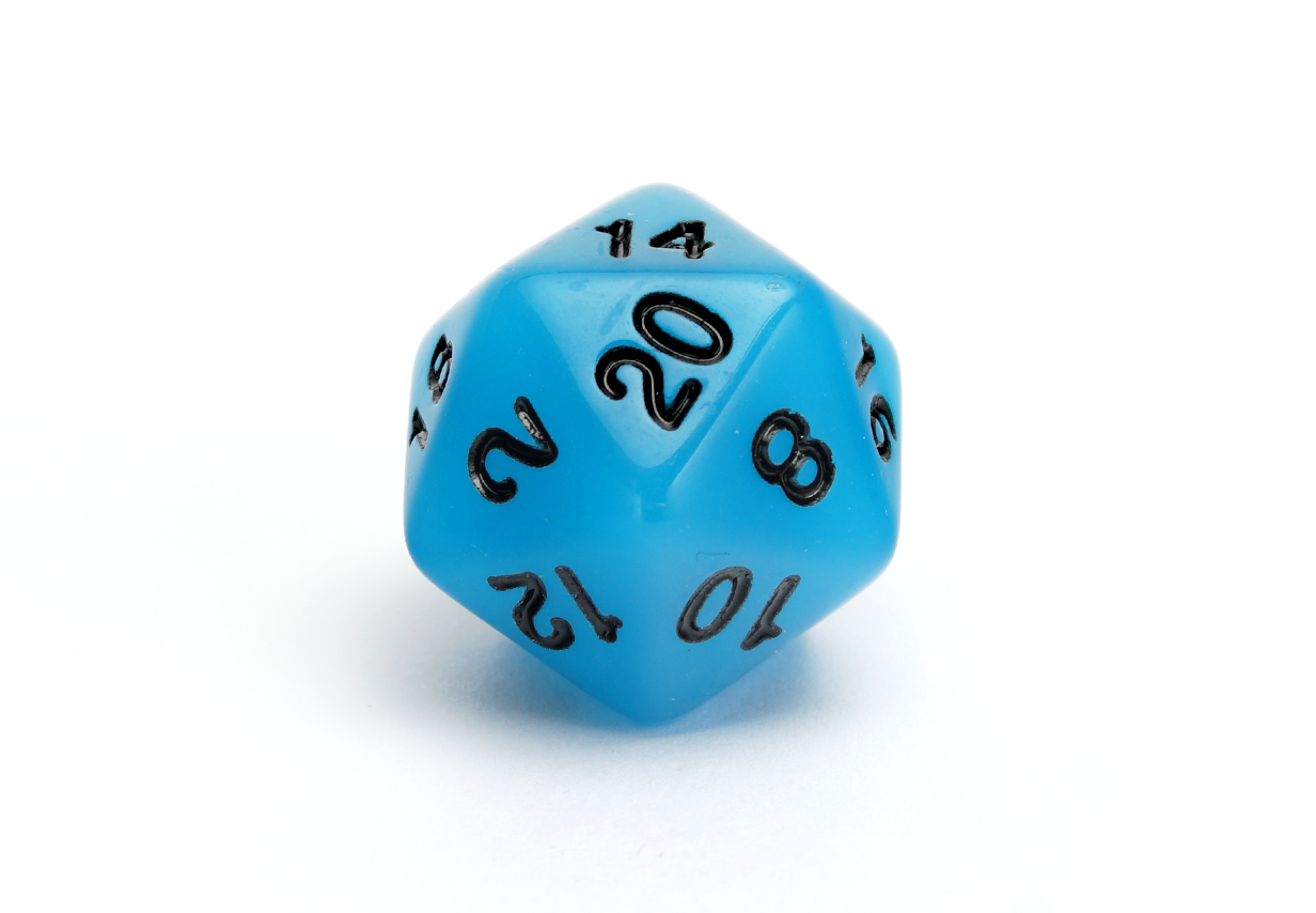 Luminescent Dice Set | Dark Blue