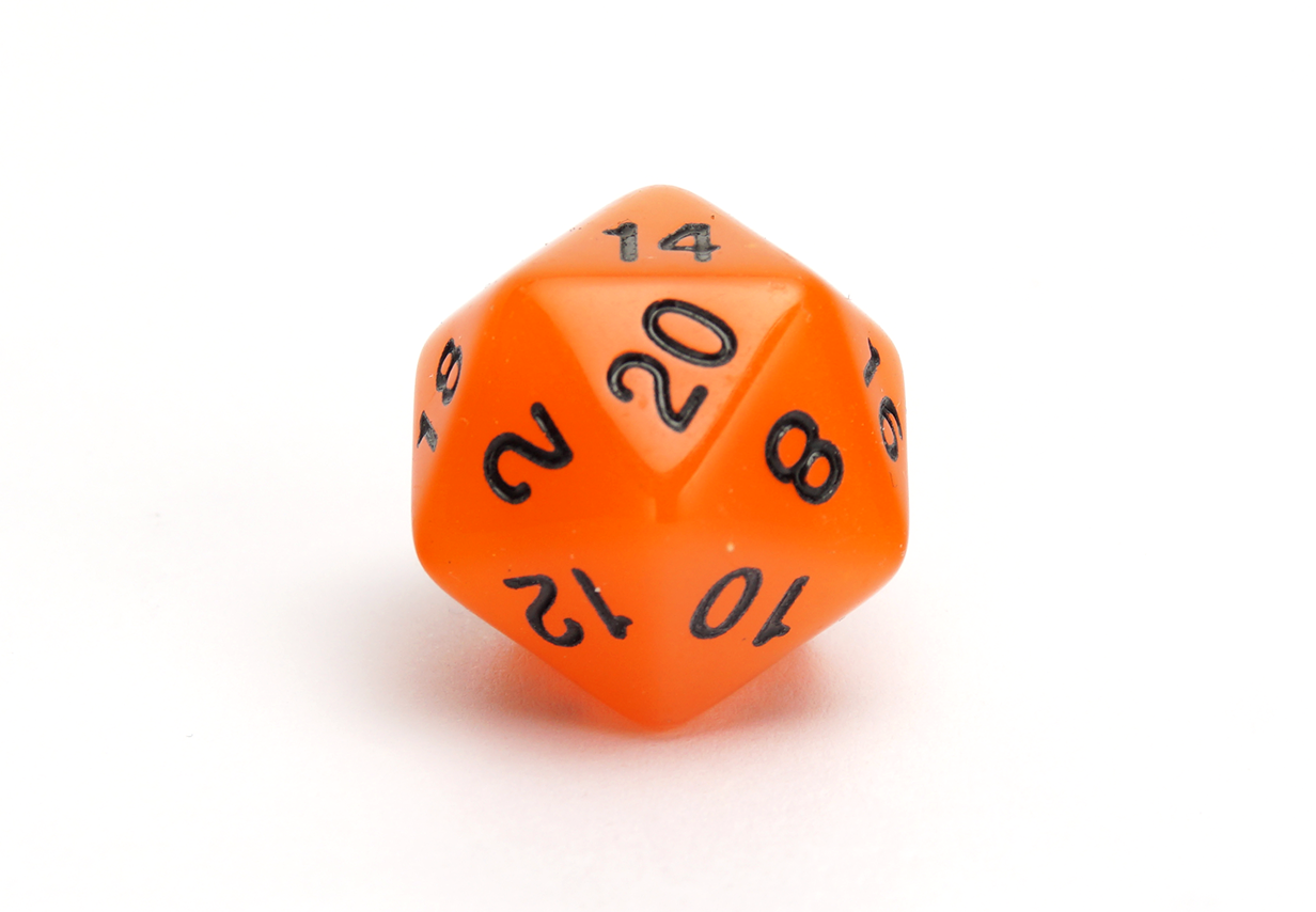 Luminescent Dice Set | Orange