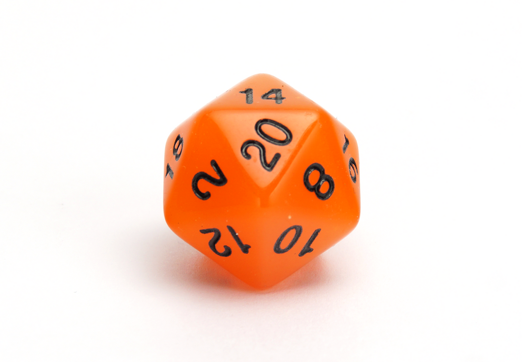 Luminescent Dice Set | Orange