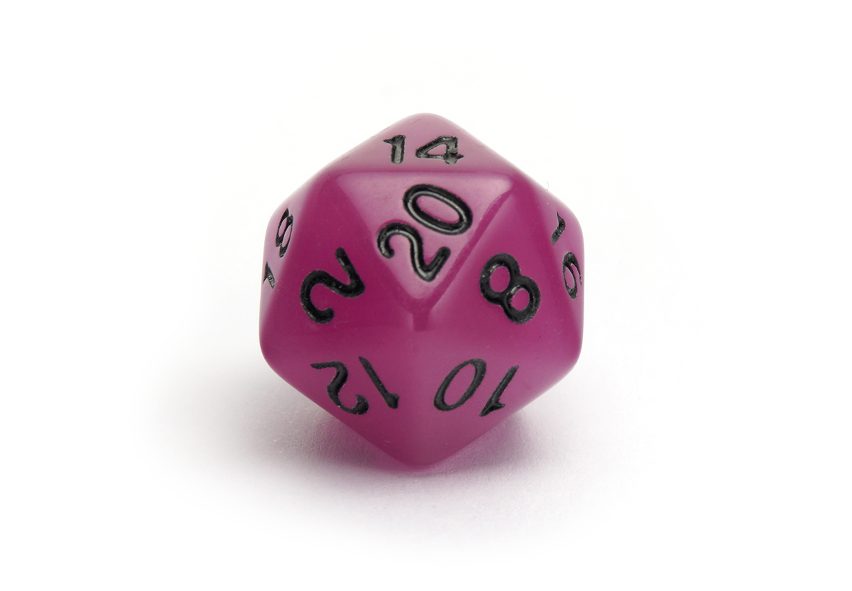 Luminescent Dice Set | Purple