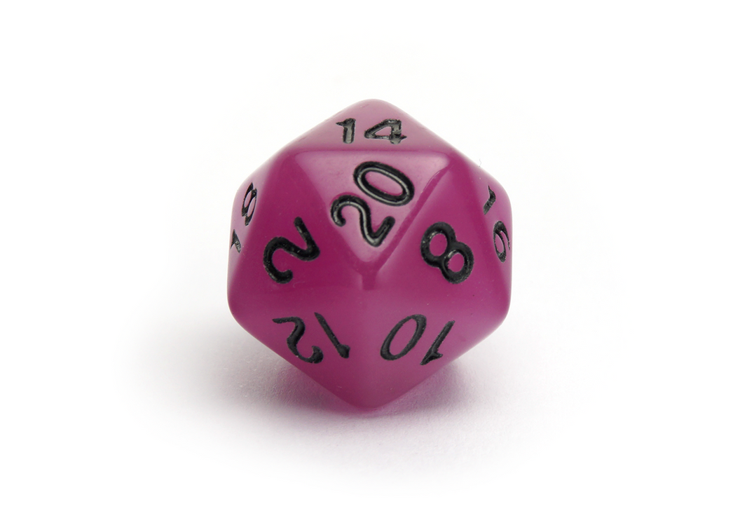 Luminescent Dice Set | Purple