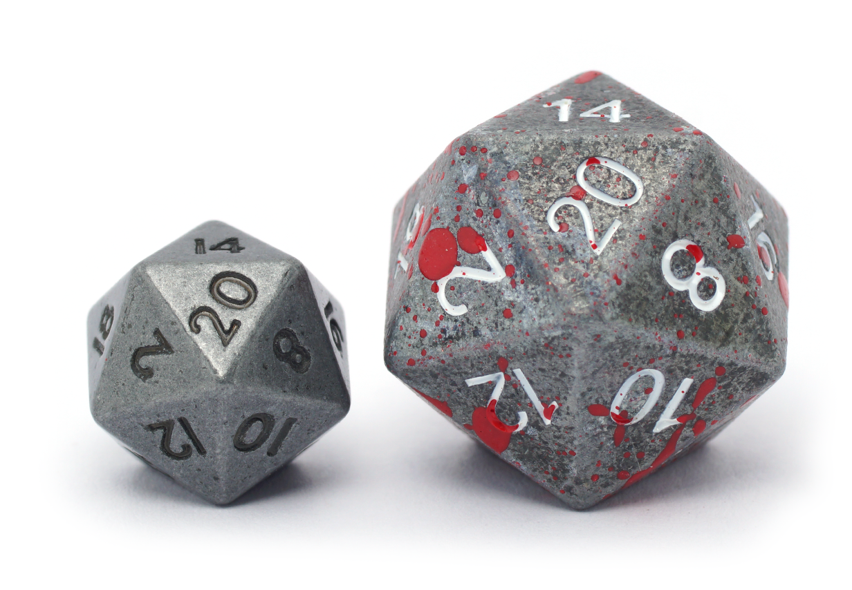 Mini Machined Metal Dice | Gun-Metal Grey