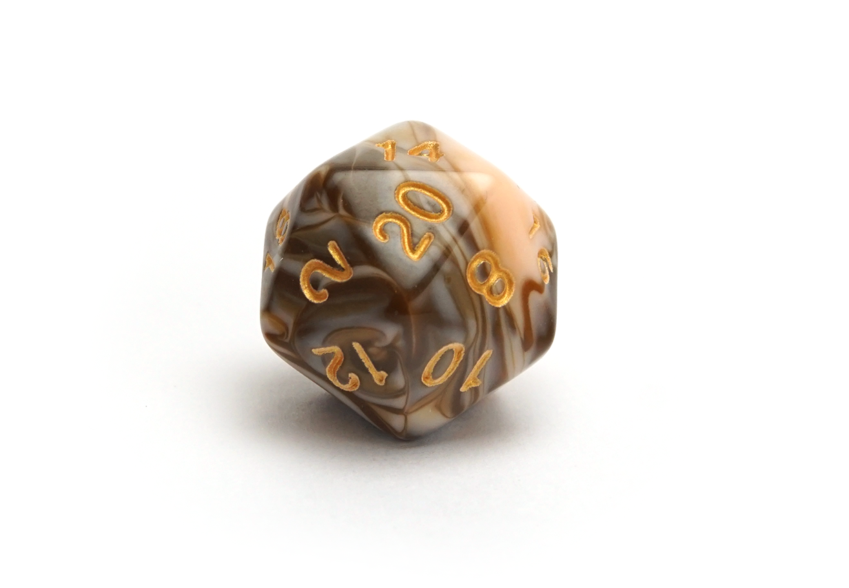 Marble Dice | Caramel Latte