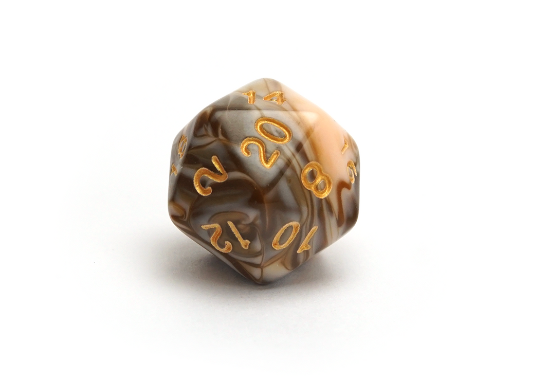 Marble Dice | Caramel Latte