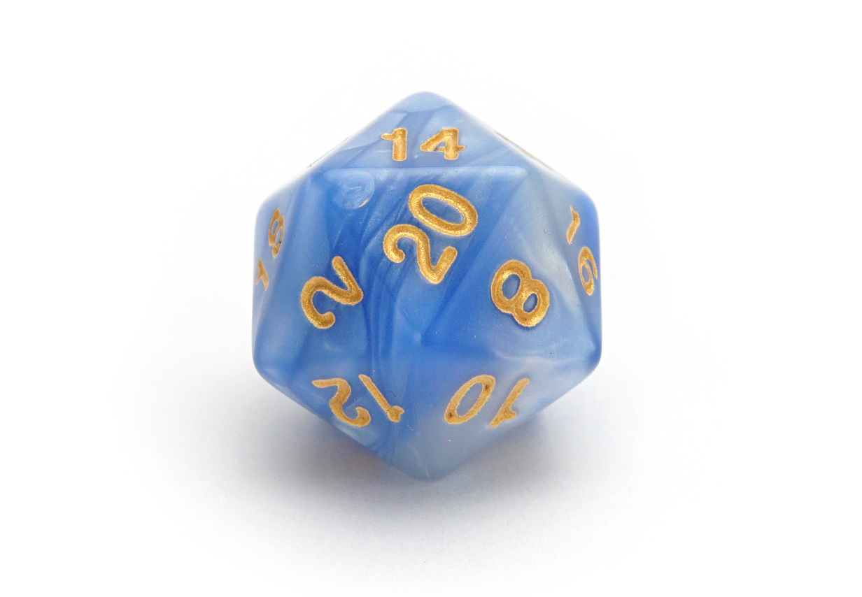 Marble Dice | Ocean Blue