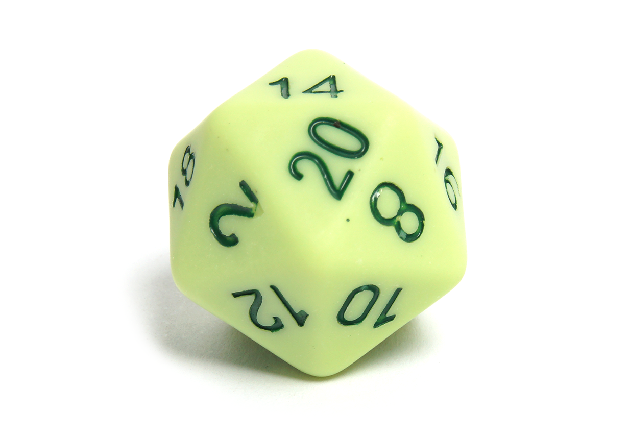 Matte Acrylic Dice | Lime Green