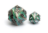 Metal Ore Dice | Giant D20 | Black & Green