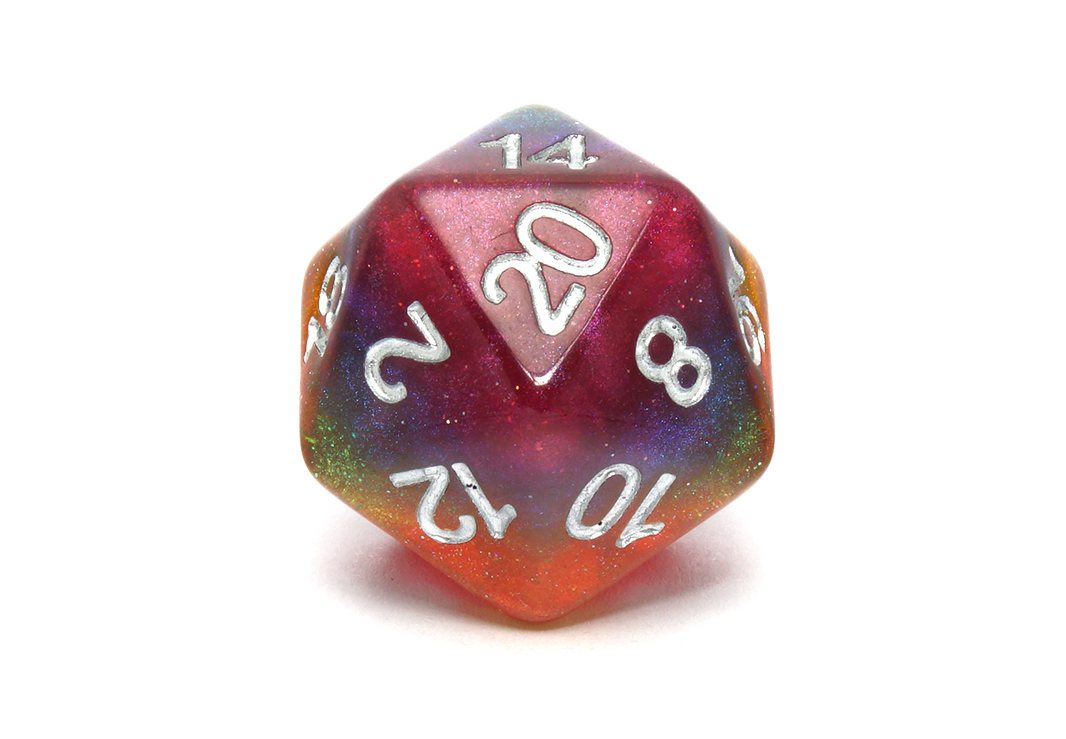 Pride Dice | Glitter Rainbow Flag