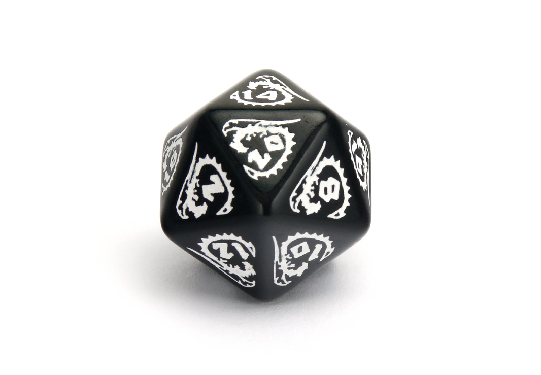 Dragons RPG Dice Set - Hematite