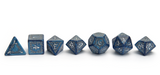 Elvish Dice - Cobalt & Silver