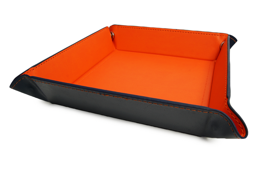 Square Clip-Up Dice Tray - Orange