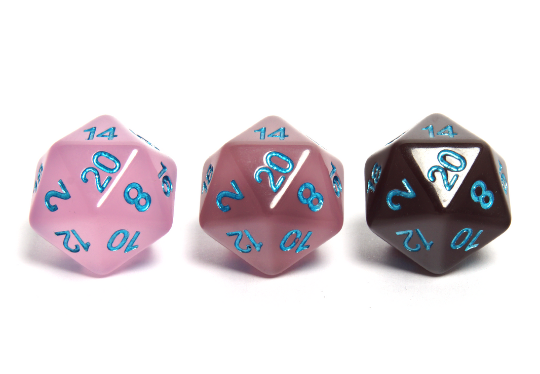 Thermoreactive Dice | Black to Pink & Blue Ink