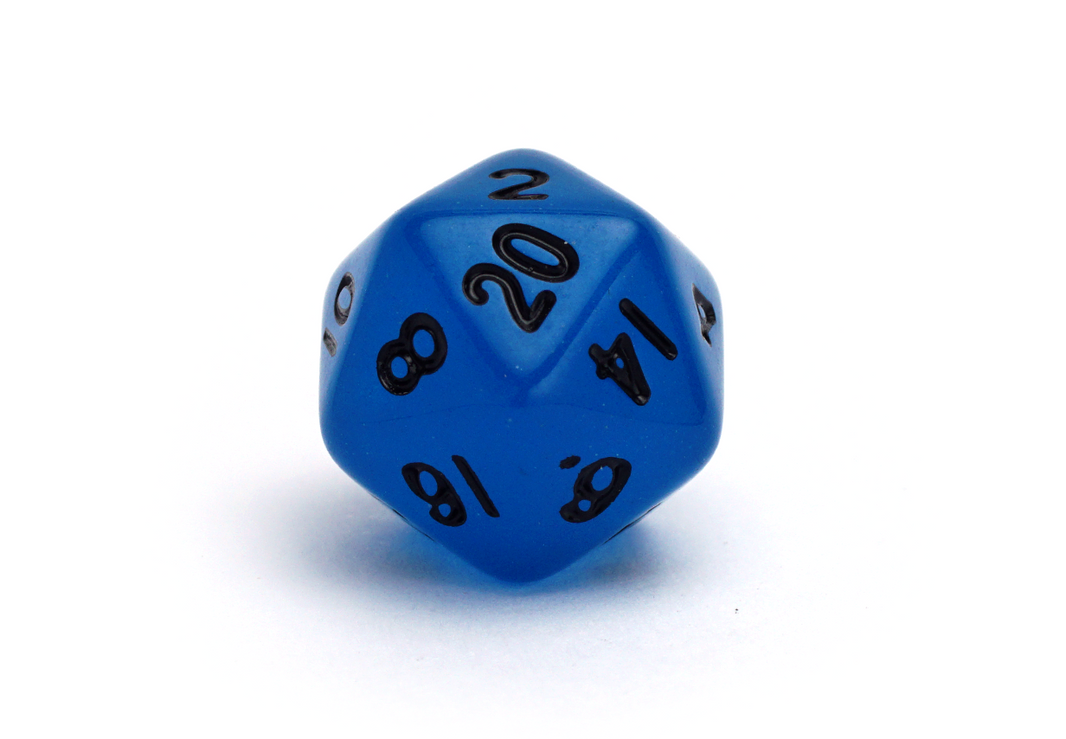 Translucent Mini Dice - Dark Blue