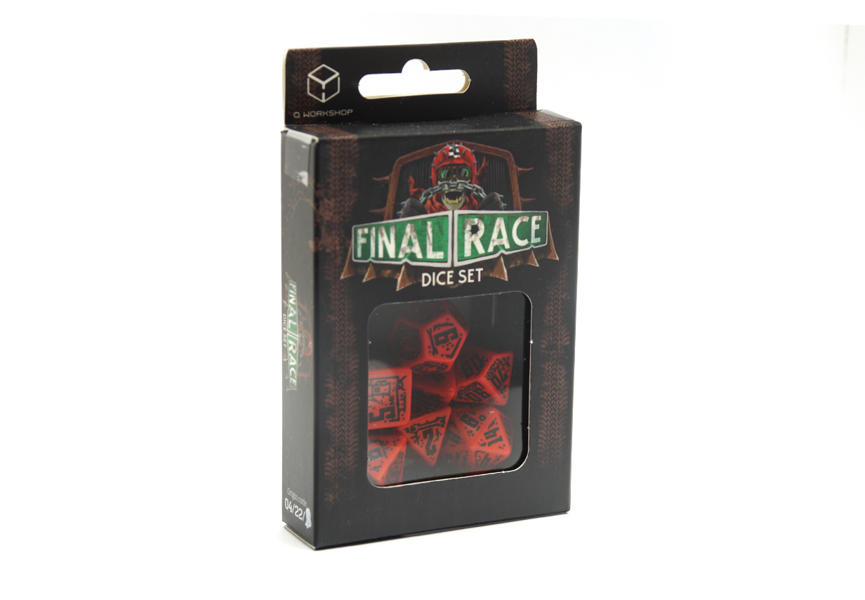 Red And Black Final Race Dice: Engine Roar - Box Front