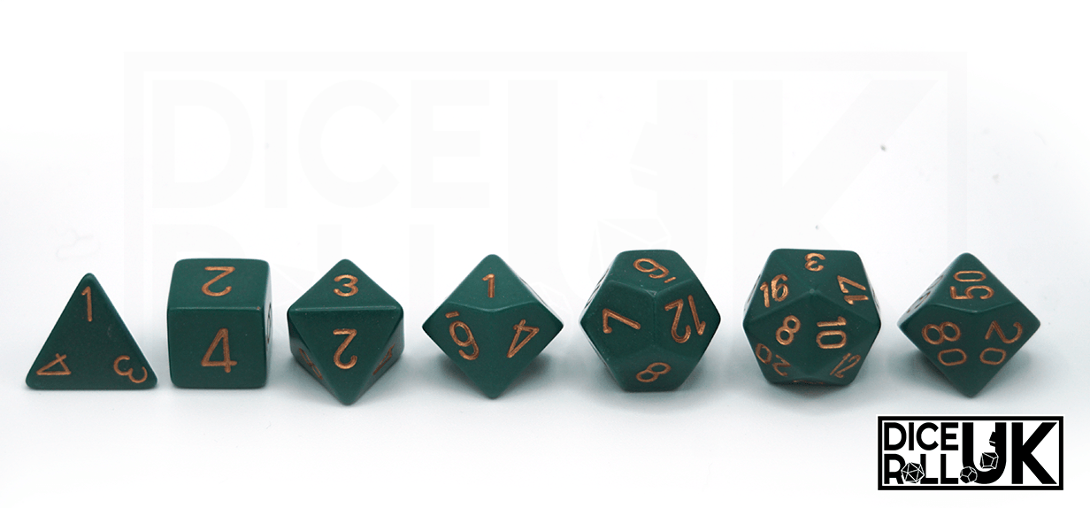 Chessex Opaque | Dusty Green Chessex Opaque | Dusty Green from DiceRoll UK