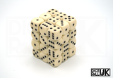 Chessex Opaque | 36x12mm D6 | Ivory Chessex Opaque | 36x12mm D6 | Ivory from DiceRoll UK