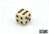Chessex Opaque | 36x12mm D6 | Ivory Chessex Opaque | 36x12mm D6 | Ivory from DiceRoll UK