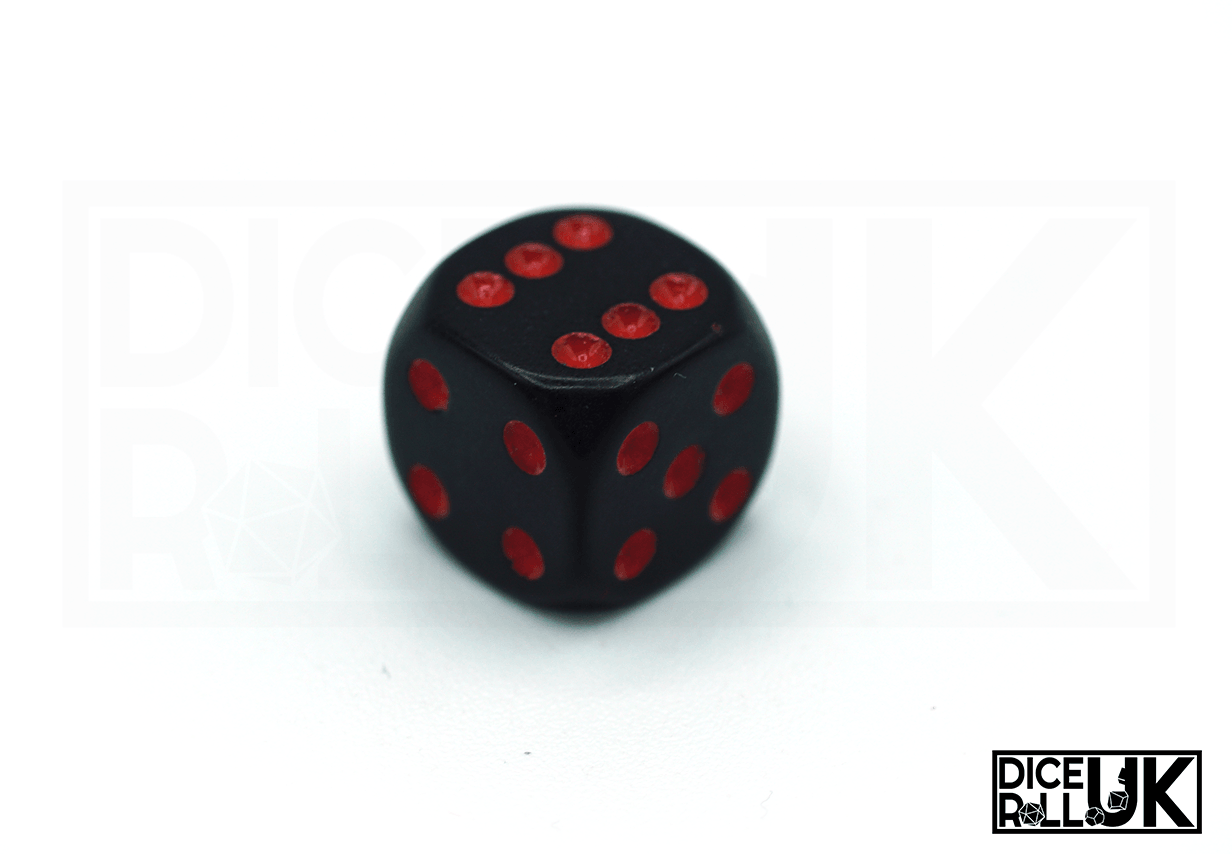 Chessex Opaque | 36X12MM D6 | Black & Red Chessex Opaque | 36X12MM D6 | Black & Red from DiceRoll UK