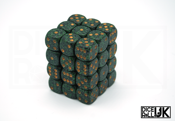 Chessex Speckled | 36x12mm D6 | Golden Recon Chessex Speckled | 36x12mm D6 | Golden Recon from DiceRoll UK