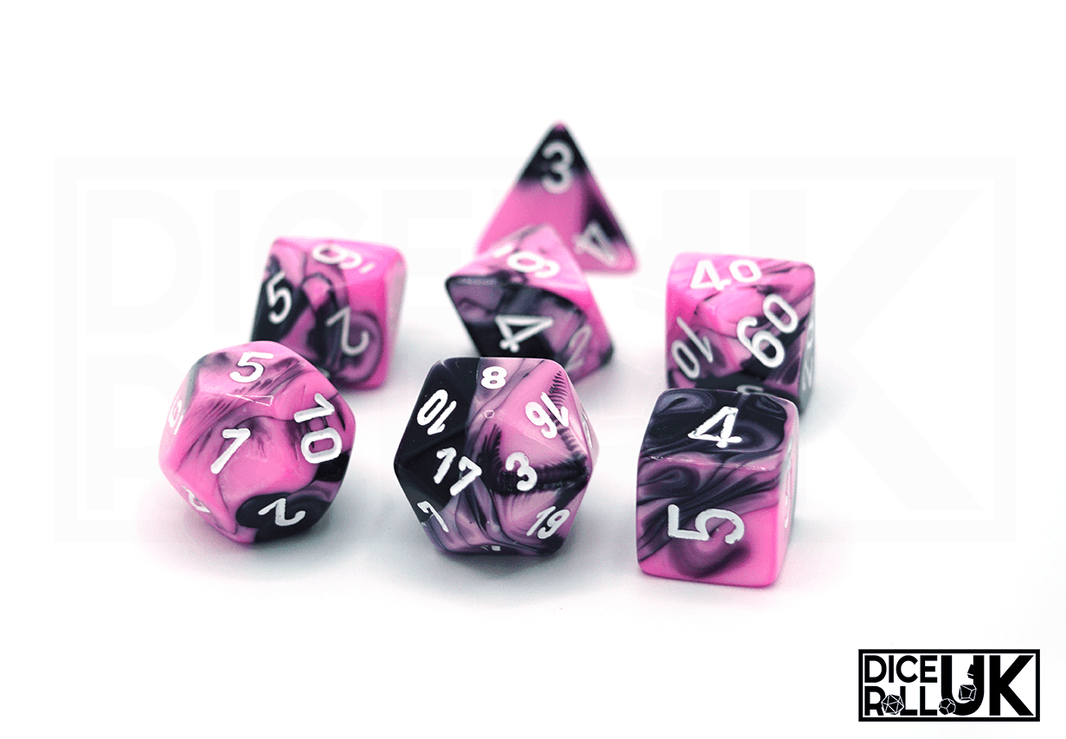 Chessex Gemini | Black & Pink Chessex Gemini | Black & Pink from DiceRoll UK