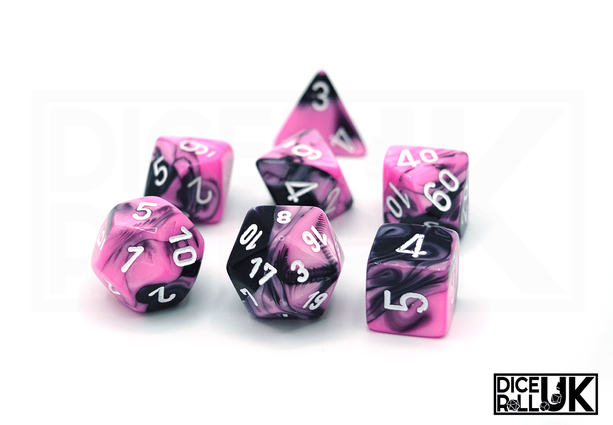 Chessex Gemini | Black & Pink Chessex Gemini | Black & Pink from DiceRoll UK