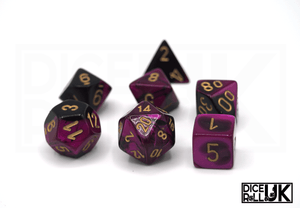 Chessex Gemini | Black-Purple & Gold Chessex Gemini | Black-Purple & Gold from DiceRoll UK