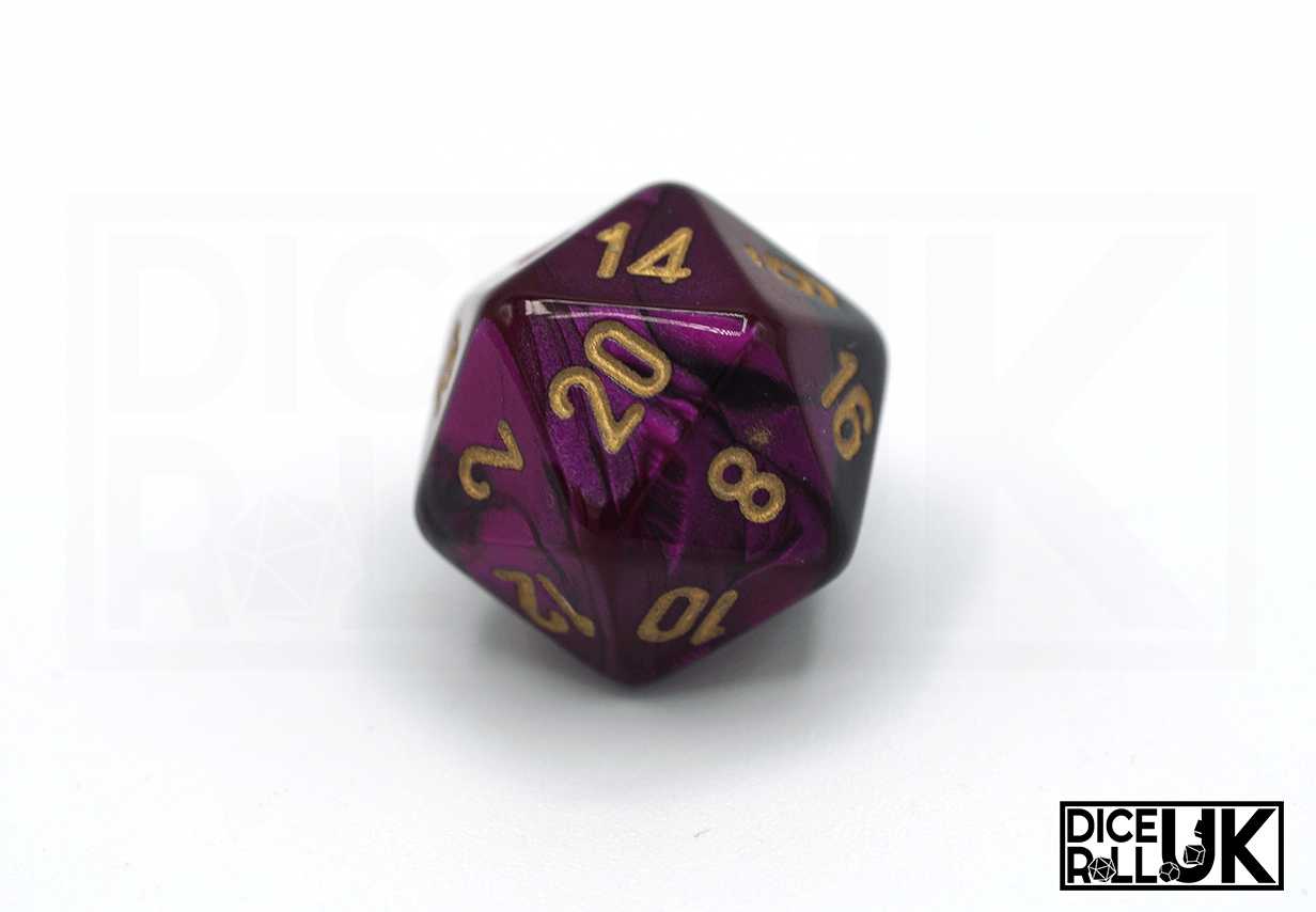 Chessex Gemini | Black-Purple & Gold Chessex Gemini | Black-Purple & Gold from DiceRoll UK