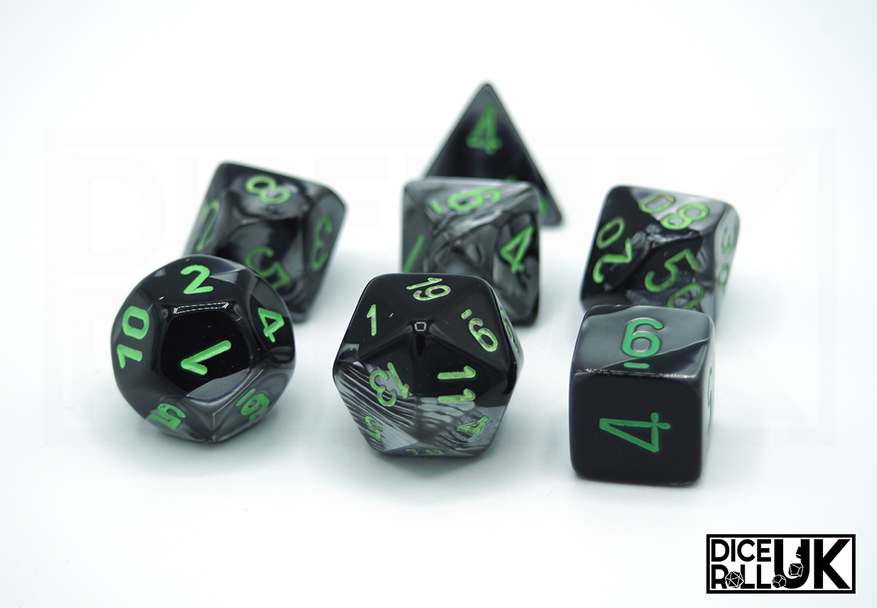 Chessex Gemini | Black & Grey Chessex Gemini | Black & Grey from DiceRoll UK