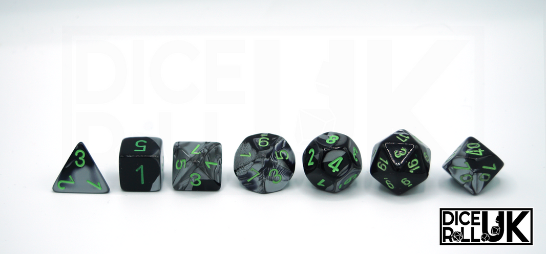 Chessex Gemini | Black & Grey Chessex Gemini | Black & Grey from DiceRoll UK