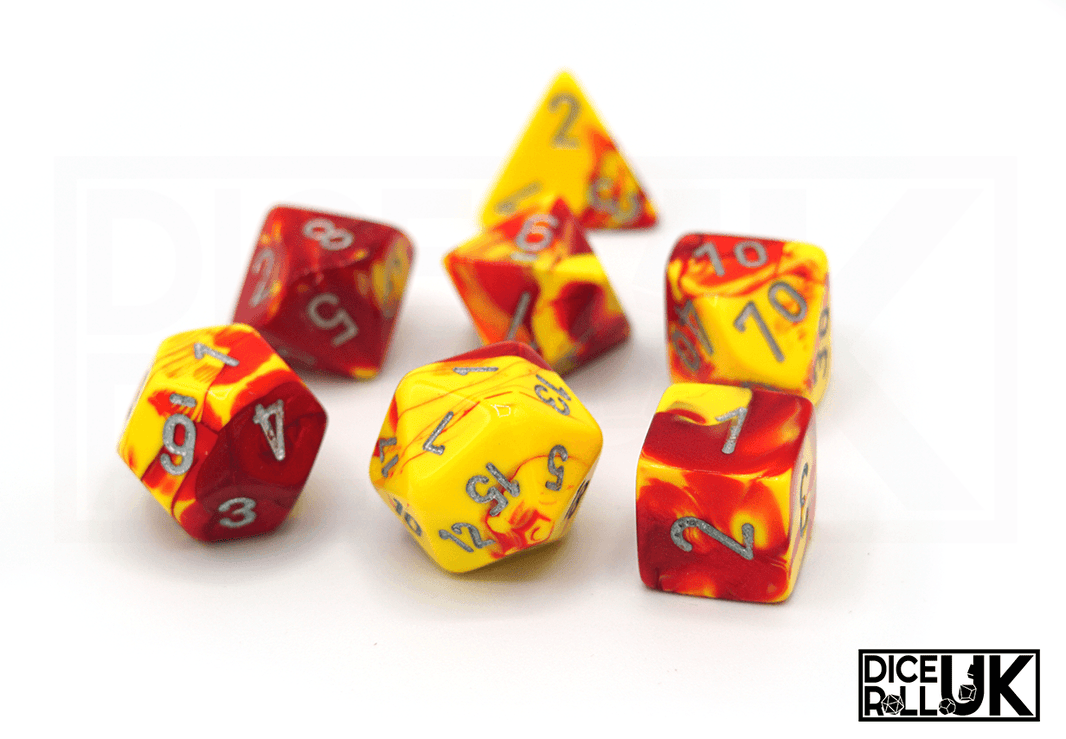 Chessex Gemini | Red & Yellow Chessex Gemini | Red & Yellow from DiceRoll UK