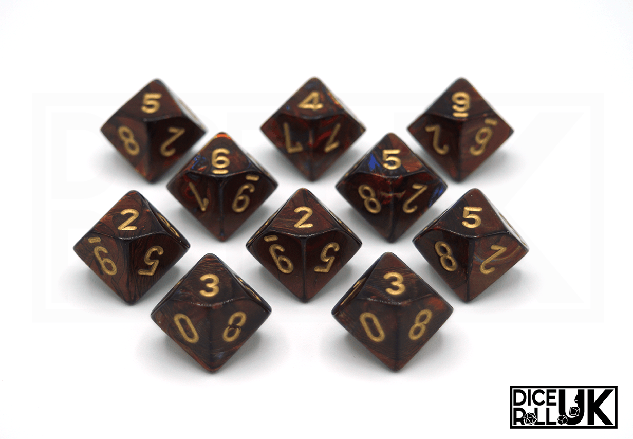 Chessex Scarab | 10d10 | Blue Blood Chessex Scarab | 10d10 | Blue Blood from DiceRoll UK