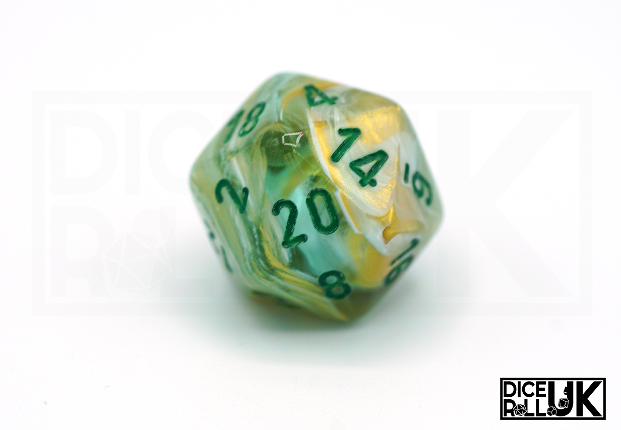 Chessex Marble | Green Chessex Marble | Green from DiceRoll UK