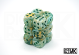 Chessex Marble | 12x16mm D6 | Green Chessex Marble | 12x16mm D6 | Green from DiceRoll UK