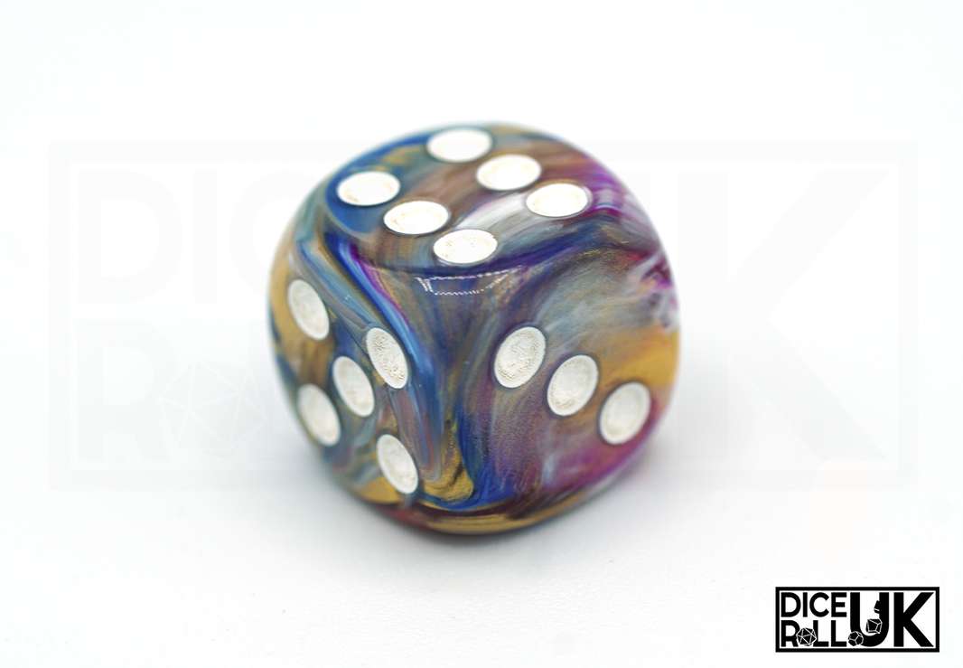 Chessex Festive | 12x16mm D6 | Carousel Chessex Festive | 12x16mm D6 | Carousel from DiceRoll UK
